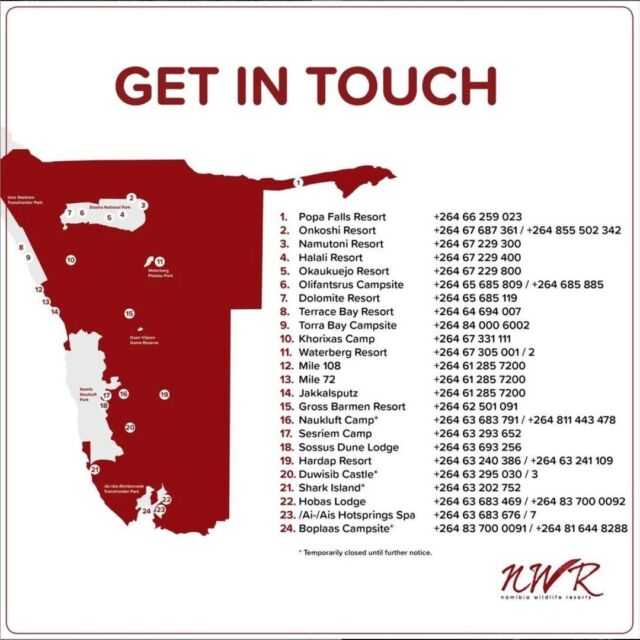 Get in touch with us at any one of our call centres, we will gladly assist! ☎️
#TravelWithNWR #Namibia #Africa #travelafrica #travel #tourist #NWR #instatravel #travelnamibia